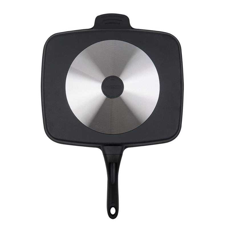 Master Pan Non-Stick Divided Grill/Fry/Oven Meal Skillet, 15", Black - Image 4