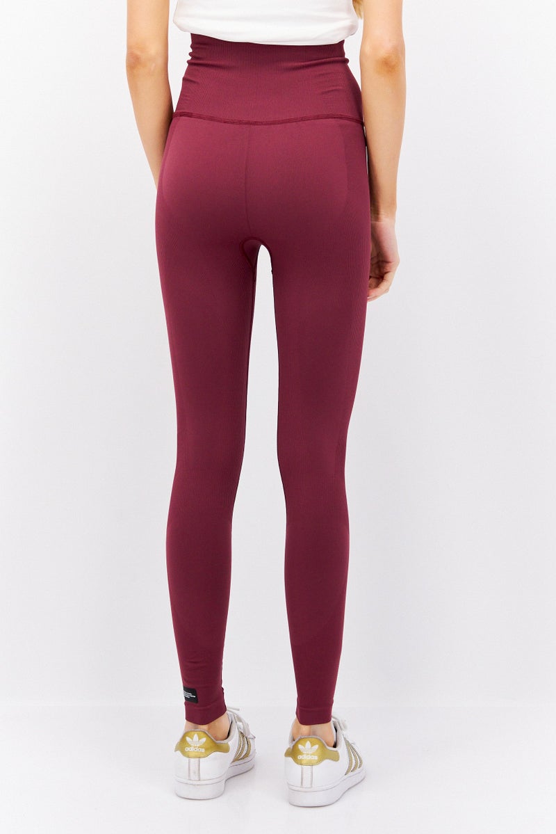 Adidas Women Sportswear Fit Training Leggings, Maroon - Image 3