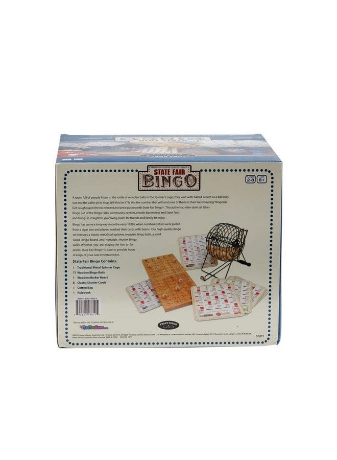 Front Porch Classics State Fair Bingo Deluxe Edition - Craftsmanship For An Authentic Retro-Style Experience - Intergenerational Fun For Friends And Family, 10X11X14 In - Image 2