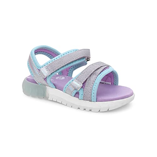 Stride Rite 360 Girls Sevita Light Up Sandal, Iridescent, 6 Toddler - Image 1