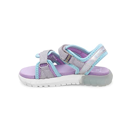 Stride Rite 360 Girls Sevita Light Up Sandal, Iridescent, 6 Toddler - Image 3