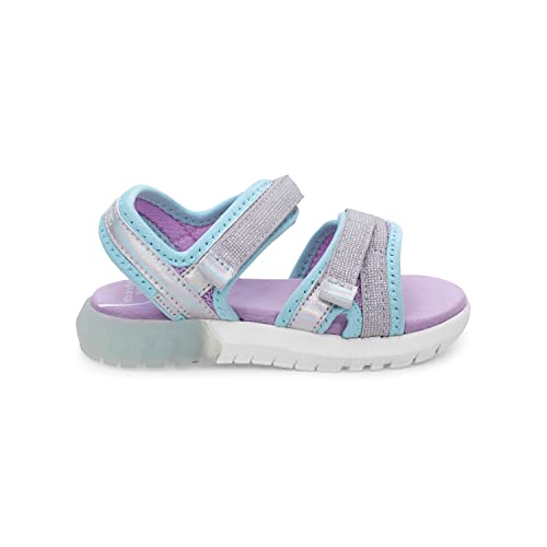 Stride Rite 360 Girls Sevita Light Up Sandal, Iridescent, 6 Toddler - Image 4