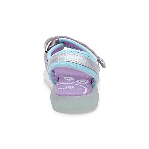 Stride Rite 360 Girls Sevita Light Up Sandal, Iridescent, 6 Toddler - Image 2