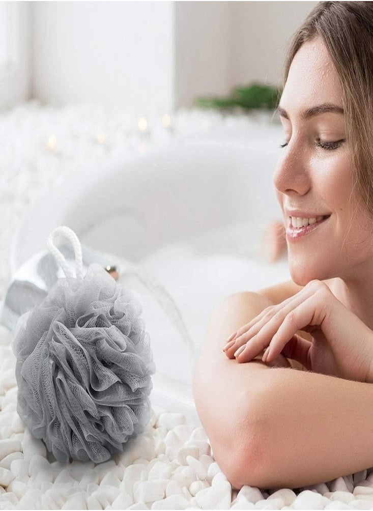 Oasisgalore - Bath Sponge Body Scrubber Soft Bath Flower Ball Bubble Net Exfoliate Shower - Image 1