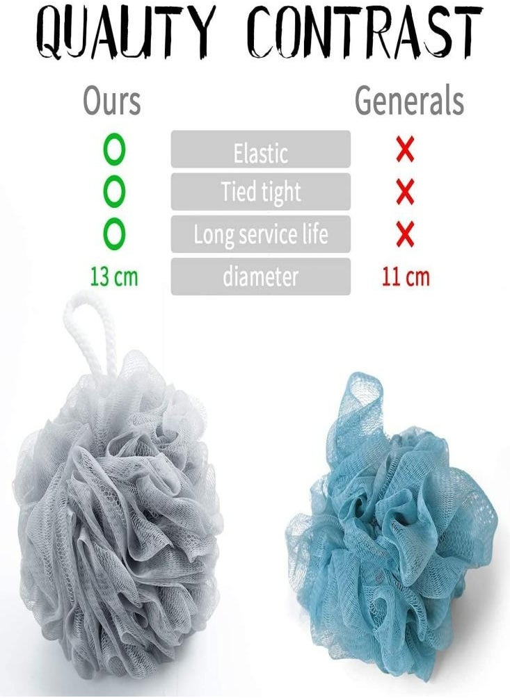 Oasisgalore Bath Sponge Body Scrubber Soft Bath Flower Ball Bubble Net Exfoliate Shower  - Image 5