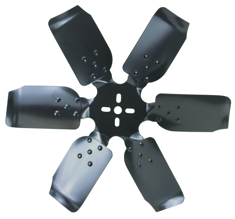 Derale 17419 Heavy Duty Fan Blade Series 1000 19" Steel Rigid Race Belt Driven Fan Reverse Rotation , Black - Image 2