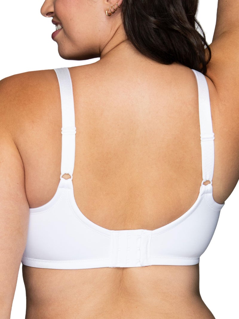 Vanity Fair Women's Beauty Back Smoothing Bra, Minimizes Bust Line up to 1.5", Non Padded Cups up to H, Star White, 32DDD - Image 3
