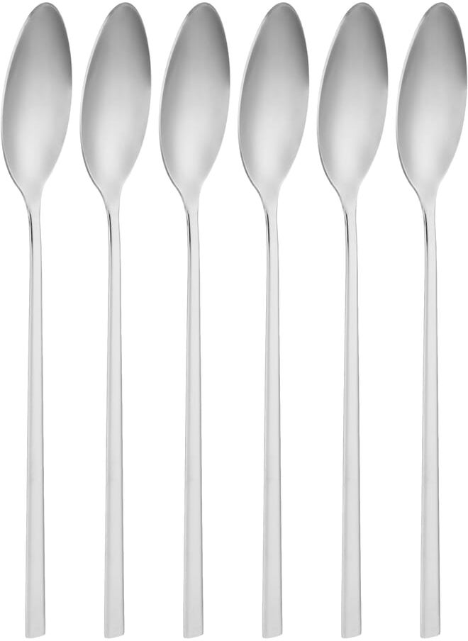 BB - 6pcs Stainless Steel Square Hand Large Hanging Set (20 * 4 * 0.5cm) - Silver - Image 1