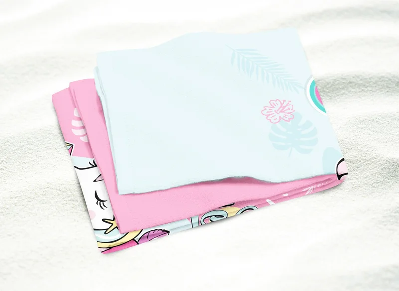 Eray Home Erays Home Erayshome Unicorn Children's Pattern Printed Beach Towel