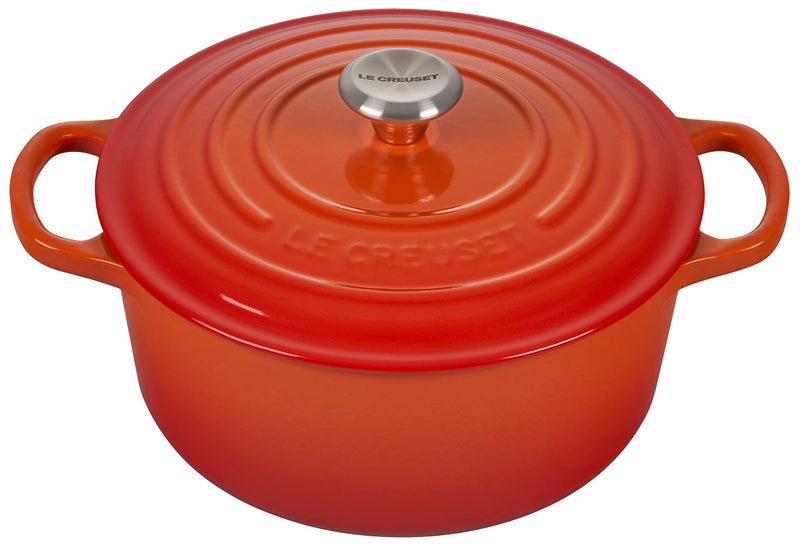 Le Creuset Le Creuset Enameled Cast Iron Signature Round Dutch Oven 35 qt  Flame