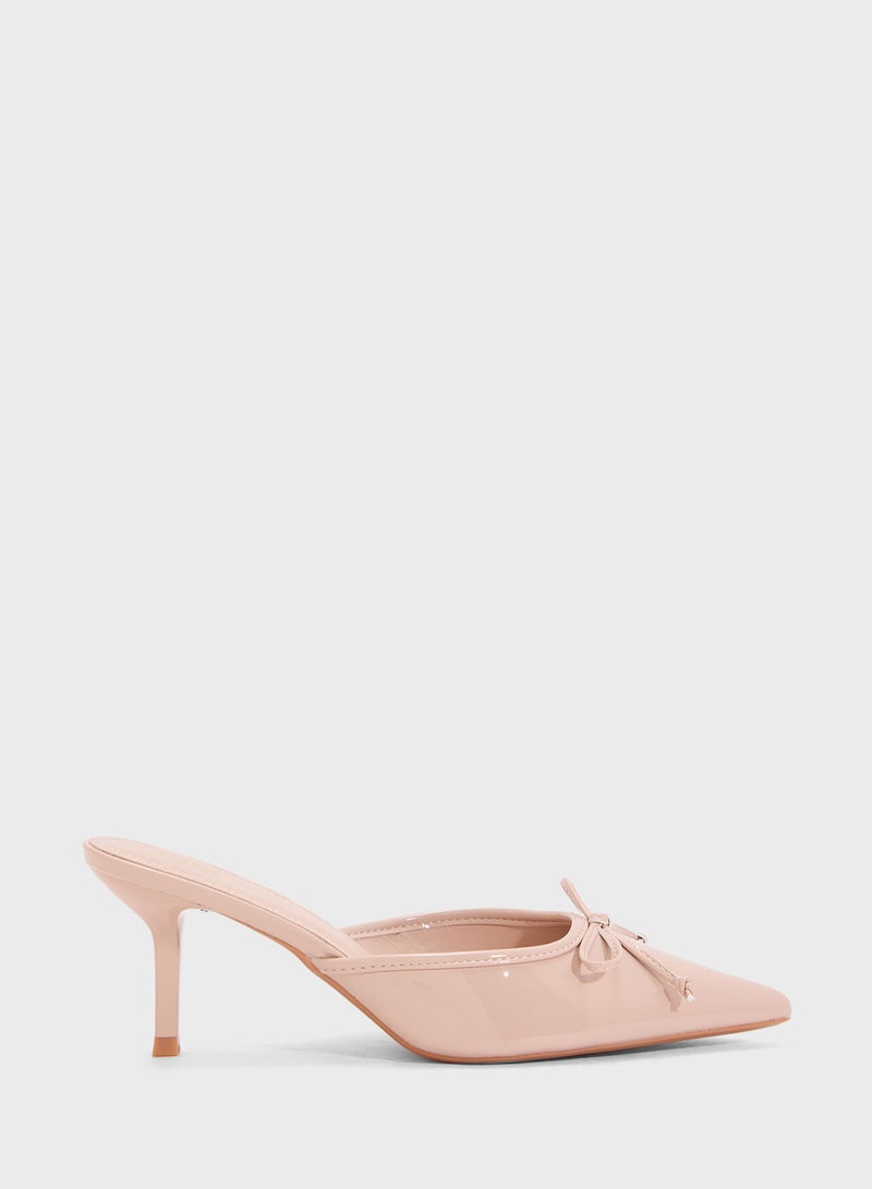 ELLA Heeled Mule With Buckle  - Image 1