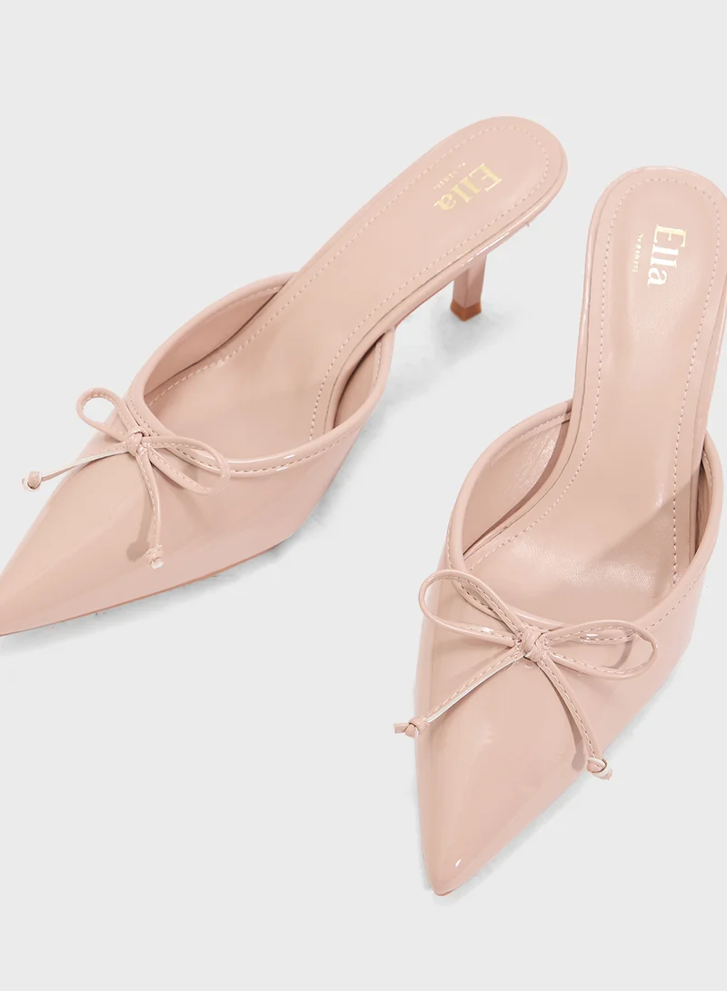 ELLA Heeled Mule With Buckle