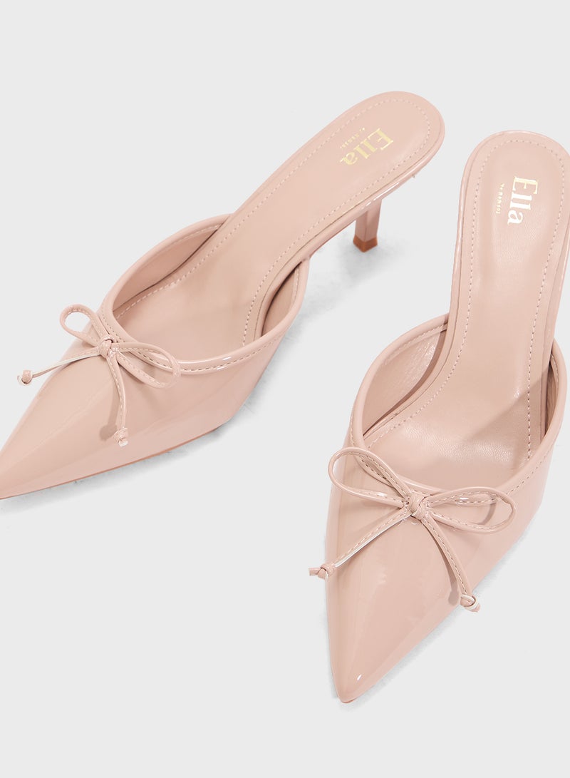 ELLA Heeled Mule With Buckle  - Image 4