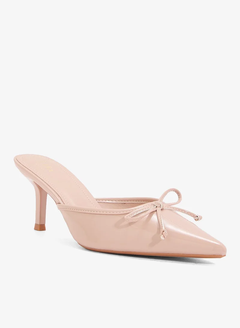 ELLA Heeled Mule With Buckle