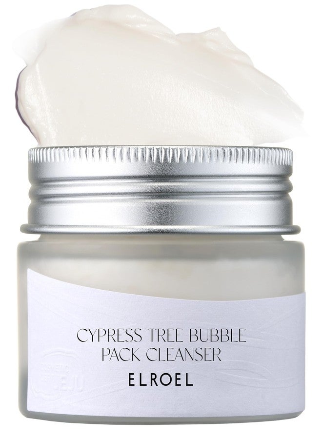 ELROEL Cypress Tree Bubble Pack Cleanser - 4-in-1 Cleansing, Hydrating, Smoothing and Exfoliating Facial Cleanser with Rice Bran Extract - Foaming Face Wash for Dull Skin - Korean Skin Care 1.69 Fl Oz - Image 1