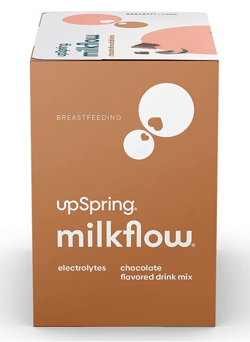 UpSpring Baby - UpSpring, Milkflow Drink Mix, Chocolate, 16 Packets, 15 g Each, (8.5 oz) - Image 1