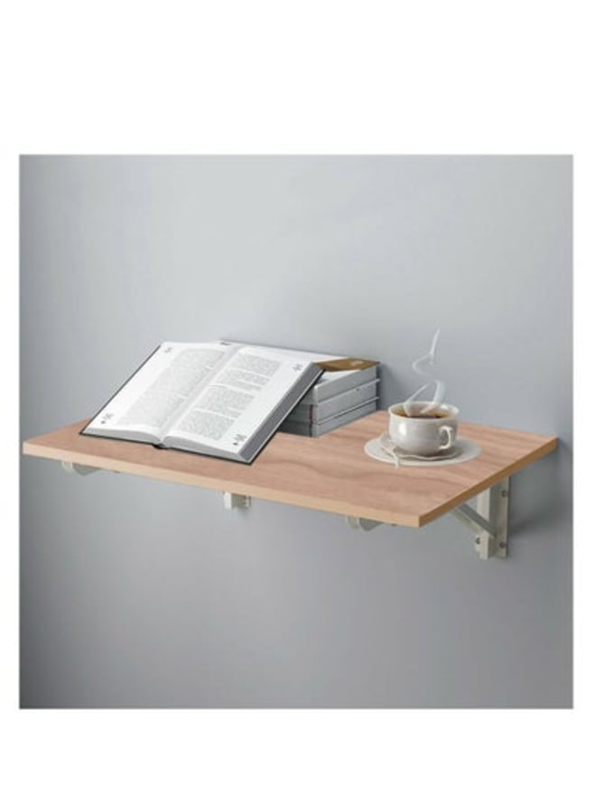 هوم جاليري مكتب قابل للطي على الحائط 120 × 60 سم بيج - Image 2