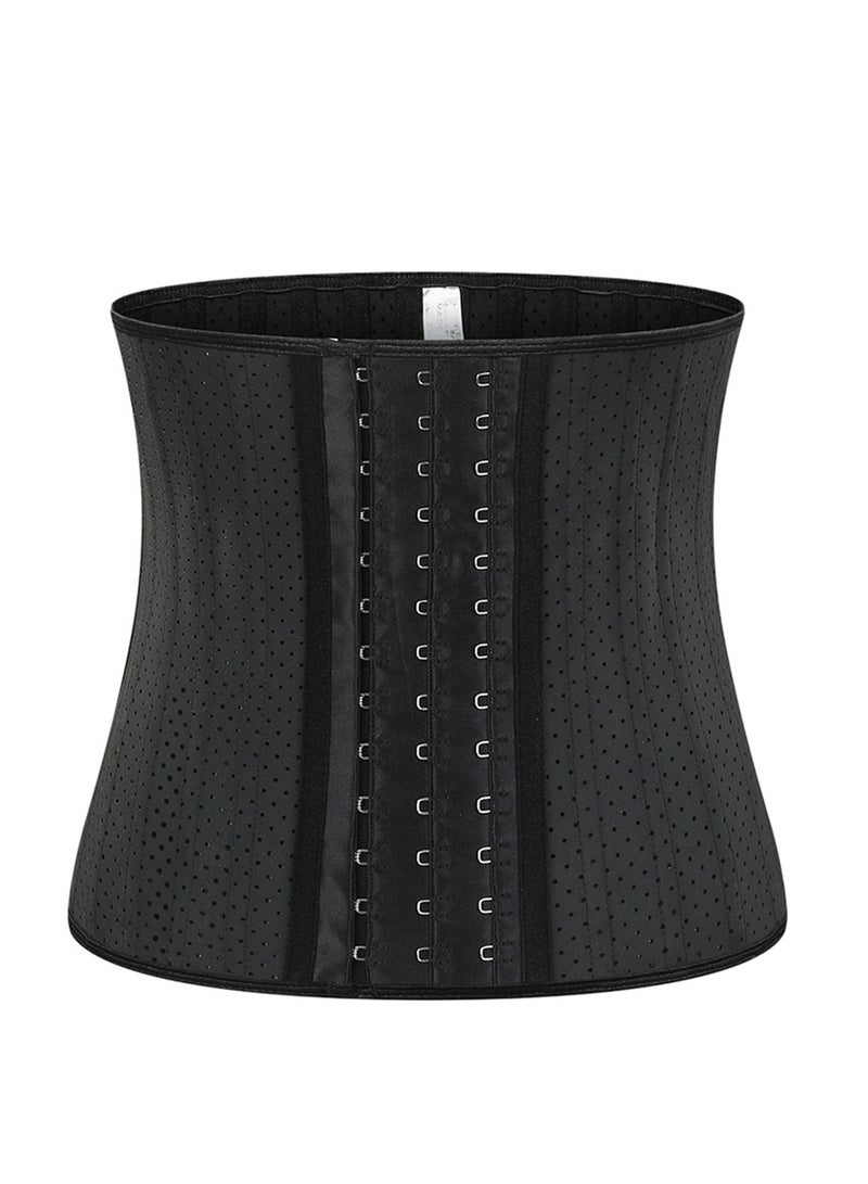 Generic Advanced punching breathable rubber corset short 25 steel bone shapewear sports fitness girdle shapewear - Image 1