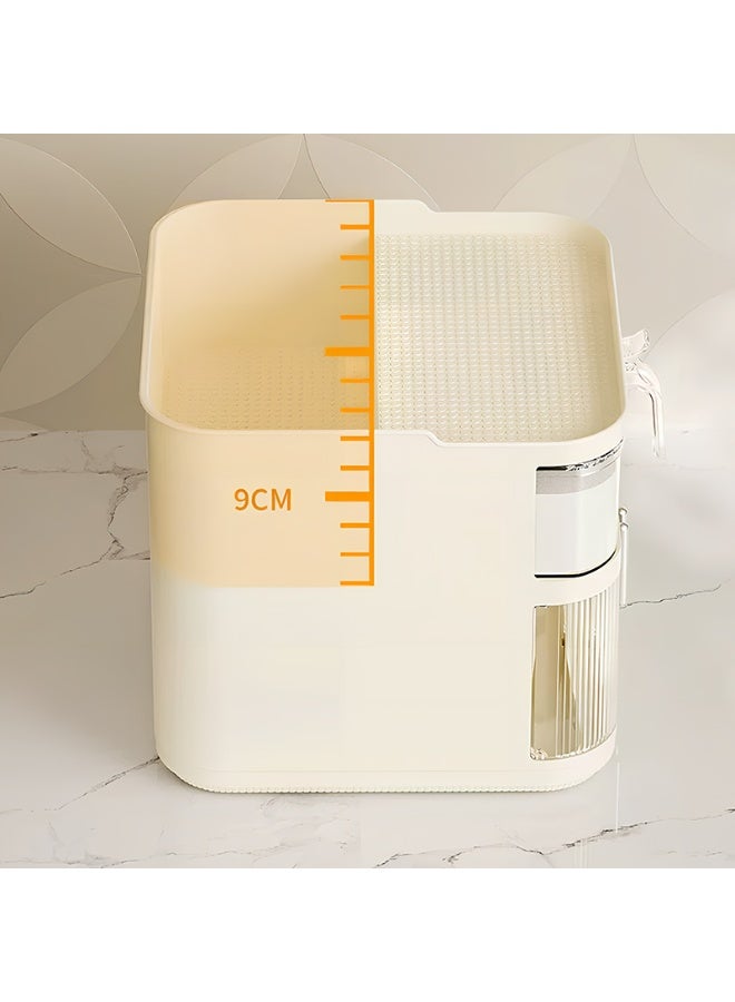 Noon East Plastic Storage Bins, Pantry Organizers and Storage or Kitchen Organization and Storage Containers Bins for Organizing, Fridge, Freezer, Bathroom, Pantries, Refrigerator, Cabinet Organizer Bin - Image 4