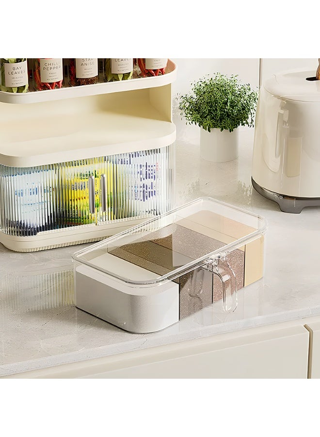 Noon East Plastic Storage Bins, Pantry Organizers and Storage or Kitchen Organization and Storage Containers Bins for Organizing, Fridge, Freezer, Bathroom, Pantries, Refrigerator, Cabinet Organizer Bin - Image 3