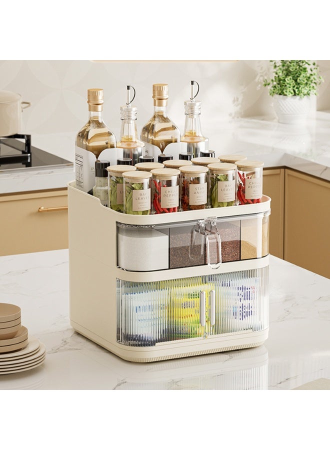 Noon East Plastic Storage Bins, Pantry Organizers and Storage or Kitchen Organization and Storage Containers Bins for Organizing, Fridge, Freezer, Bathroom, Pantries, Refrigerator, Cabinet Organizer Bin - Image 1