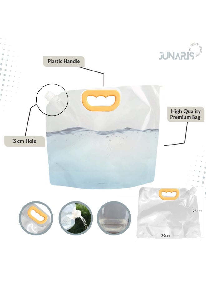 JUNARIS Portable Bidet For Travel Shattaf Set | Portable Shattaf Rechargeable Travel Camping Bidet Shower Sprayer (Plastic Bag 3.5L Foldable) with Traveling Bag – Traveler’s Shattaf Kit, USB Rechargeable, 1.2m Hose - Image 2