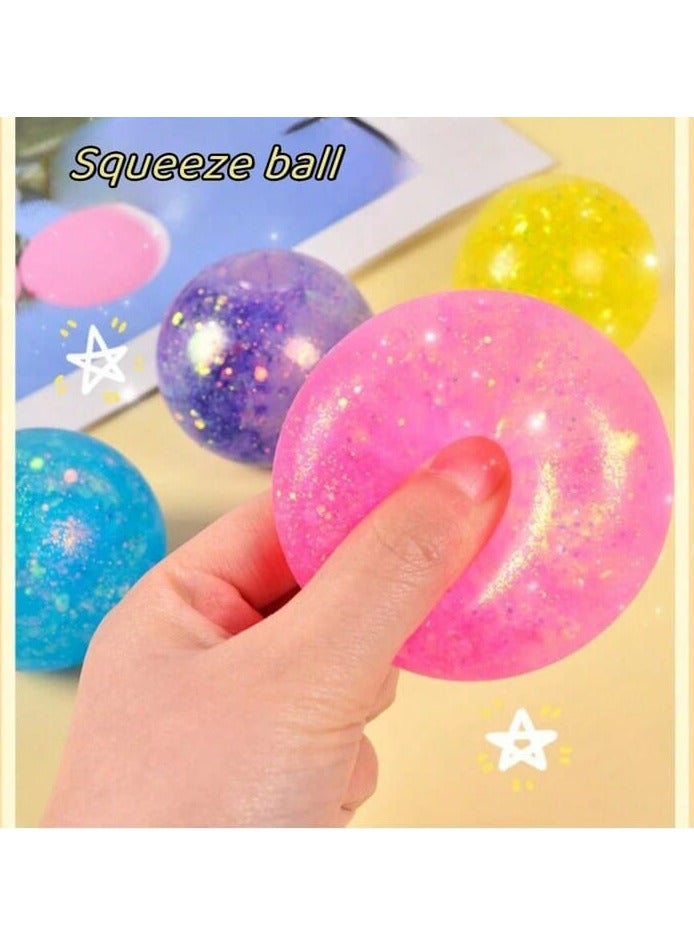 Sensory Toys for Kids, Stress Ball Toy Set, Water Glitter Beads Toys, Fidget Toys for Party Favors and Autism and Anxiety Relief - Image 1