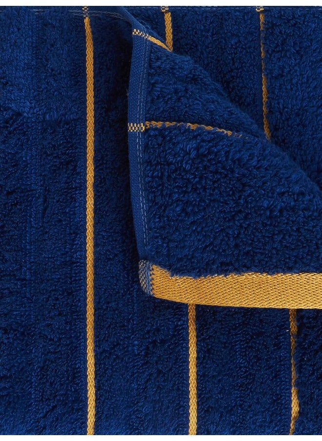 SPACES Spaces 100% Cotton Hand Towel Ribbed Texture HIGH Absorbency HIGH LOFT NA(Solid 40CMX60CM)-Estate Blue/FIRE  - Image 5