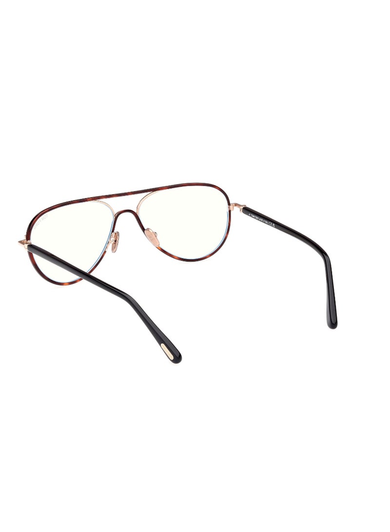 TOM FORD نظارات توم فورد المعدنية للطيارين بإطار كامل للرجال مع حماية من الأشعة فوق البنفسجية - Image 5