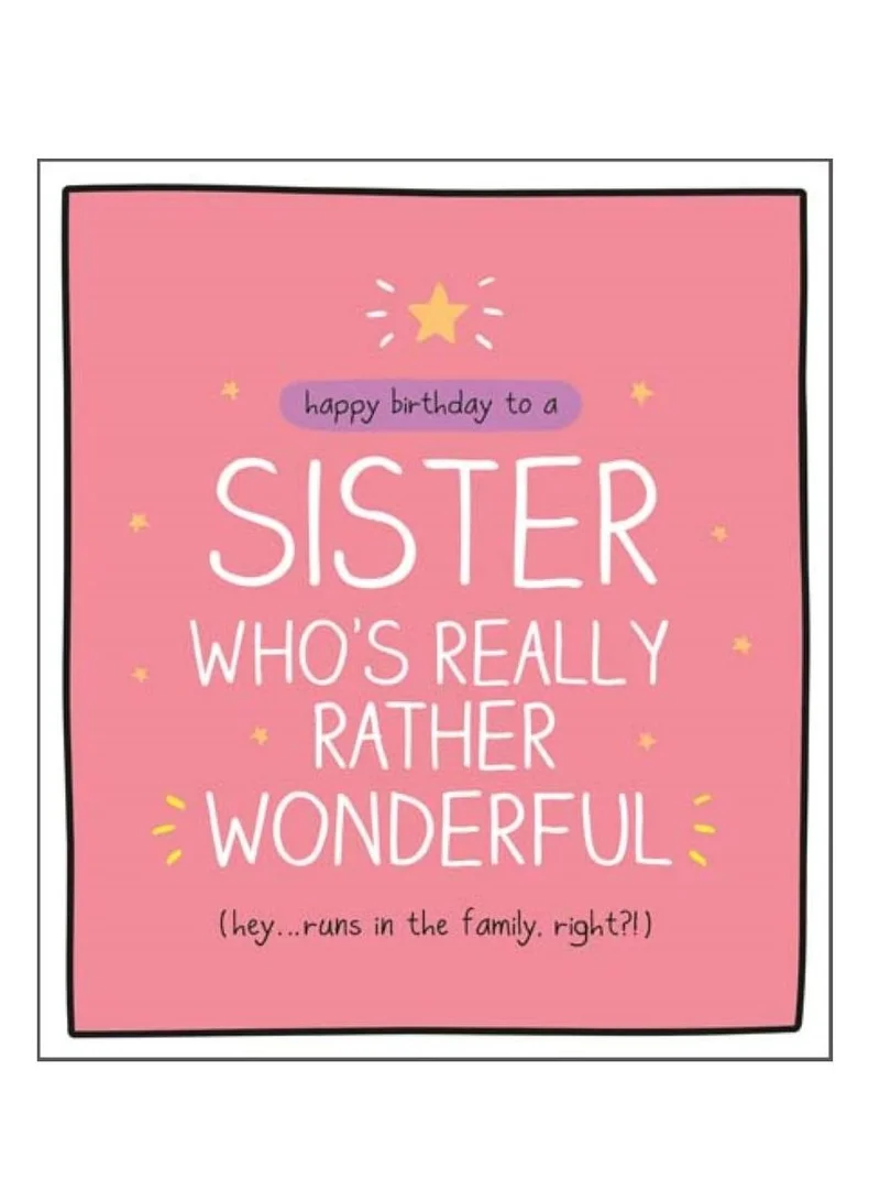 Pigment Happy Birthday Sister Card