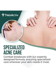 TreeActiv TreeActiv Body Acne Treatment Spray 4 fl oz, 2% Salicylic Acid Spray, Back Acne Spray, Tea Tree Oil Spray with Aloe Vera, Body Acne Spray, Back Acne Solution, Butt Acne Clearing Treatment, 1000+ Uses  - Image 2