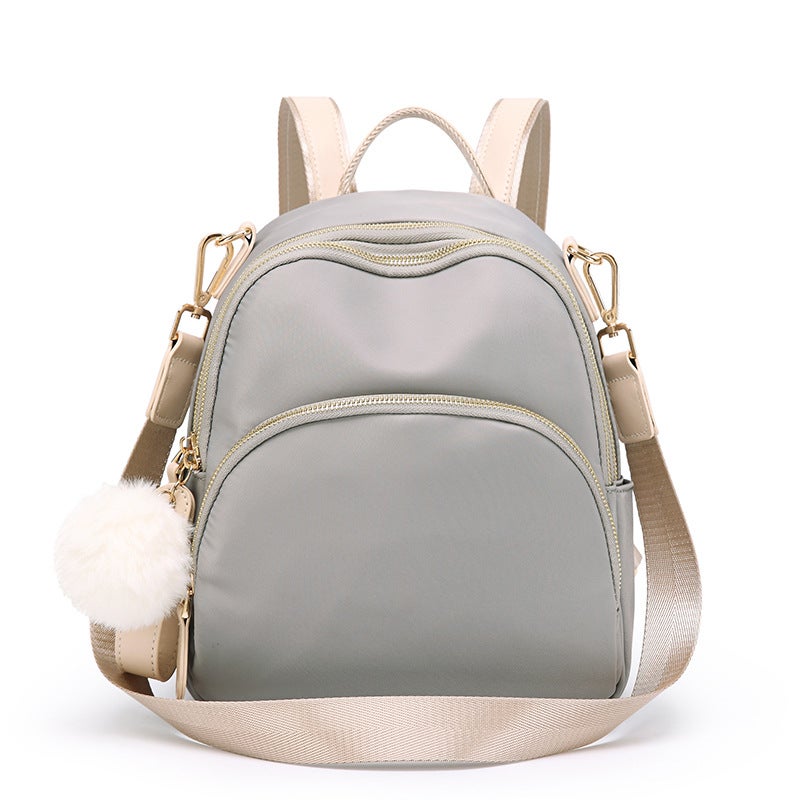 Bag Women'S Casual All-Match Backpack Fashion Canvas Crossbody Small Backpack Women'S Simple School Bag - Image 1
