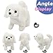 Hopearl Walking Dog Bichon Interactive Electronic Pet Plush Toy Puppy Woof and Moving Animated Nodding Head Gifts for Toddlers Birthday White 7 - Image 3