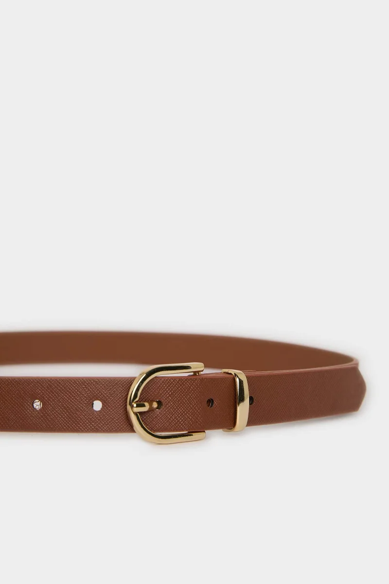 ديفاكتو Woman Faux Leather Denim Belt
