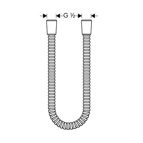 AXOR 28112000 Metal Showerhose 50-Inch, Chrome - Image 2