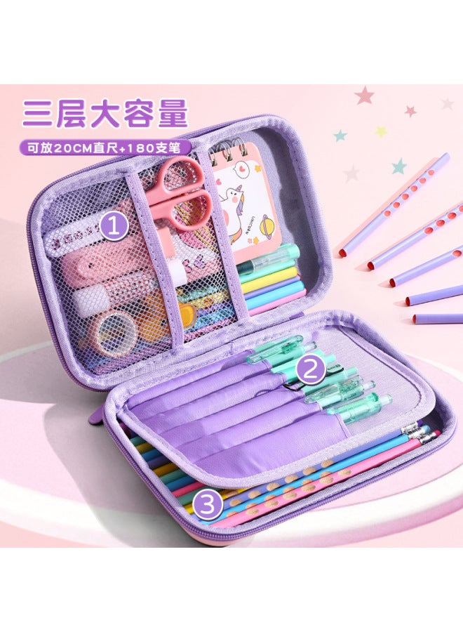 3D Three-Dimensional Unicorn Pencil Case, High-Looking Stationery Box, Primary School Student Multi-Functional Large-Capacity Pencil Case Cross-Border Wholesale - Image 3