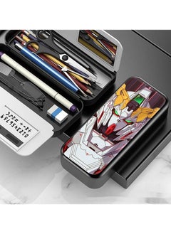 Anime Mobile Suit Gundam Multifunctional Pencil Case for Elementary and Middle School Students