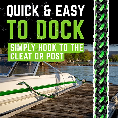 Gradient Fitness Bungee Dock Line (6' - 2 Pack) | Marine Rope Boat Dock Lines Make Docking & Boarding Easy for Jetski, Kayak, Pontoon. Boat Accessorie. Mooring Boat Rope Absorbs Shock - Image 2