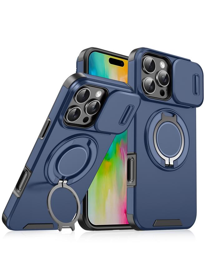 اس-توب جراب لهاتف iPhone 16 Pro مزود بحلقة منزلق وحامل كاميرا - Image 1