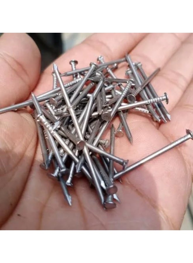 Poaker Common Wire Round Head Nails Essential Hardware For Carpentry, Electrical, Picture Hanging, Wall Mounting, And Woodworking (1 Inch (200 Gram)) - Image 4