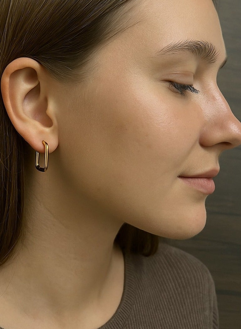 فيبراندا أقراط شل الأناقة النقية من الفولاذ المقاوم للصدأ‏ EA-29 - Image 1