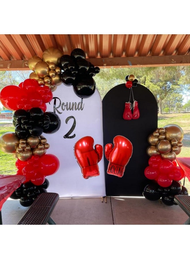 CYMYLAR 6pcs Boxing gloves balloons for Boxing, kick-boxing, Fighting, Wrestling party decorations.sport Boxer mylar balloons birthday party decoration supplies  - Image 5
