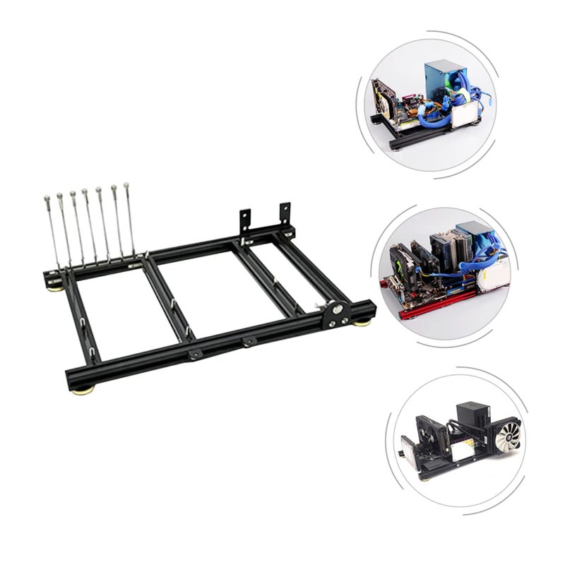 كيتشوس DIY حالة كمبيوتر بإطار مفتوح تدعم لوحة أم ATX مع تدفق هواء عالي - Image 3