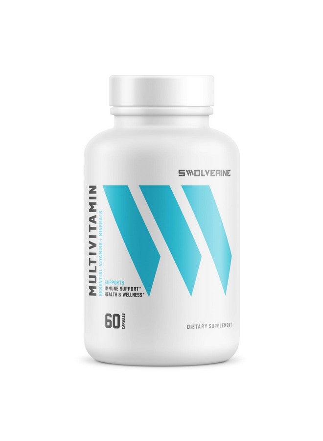 Swolverine Multivitamin | Enhanced Vitamins & Minerals Capsule, Magnesium, Zinc, Chromium, Iron, Calcium, Biotin, (30 Servings) - Image 1