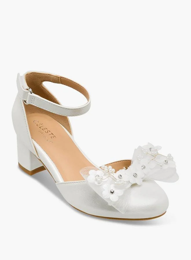 Celeste Girls Block Heel Sandals Ramadan Collection