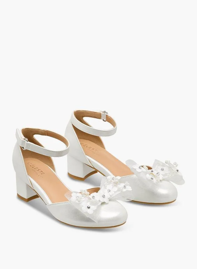 Celeste Girls Block Heel Sandals Ramadan Collection