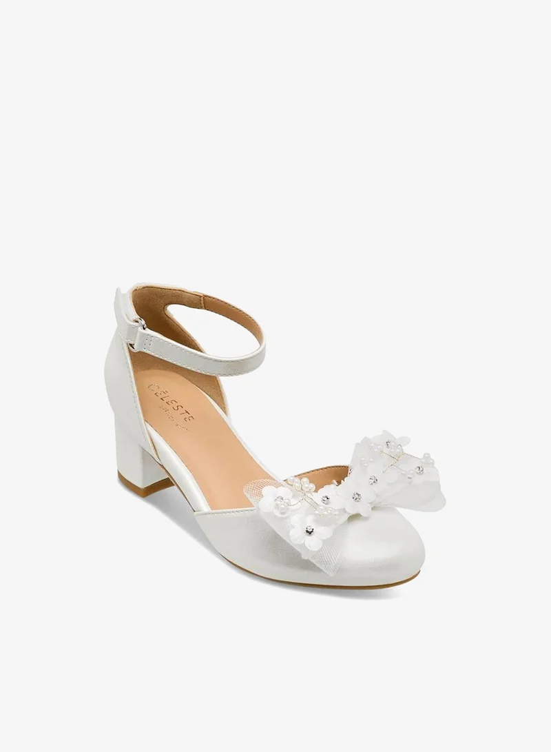 Celeste Girls Block Heel Sandals Ramadan Collection