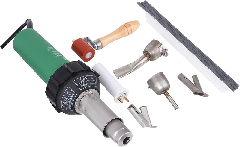 ANDOER 1600W Hot Air Welding Machine Kit Plastics Heat-Welders Tools Set With Welding Speed Nozzle & Roller Rod - Image 3