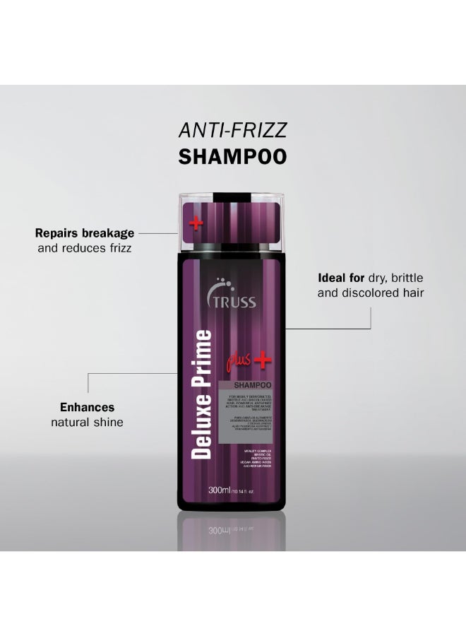TRUSS Deluxe Prime Plus Shampoo for Dry Damaged Hair Moisturizing Hair Shampoo for Women Men FrizzControl Breakage Defense Improve Natural Shine No Added Salts 101 Fl Oz - Image 4