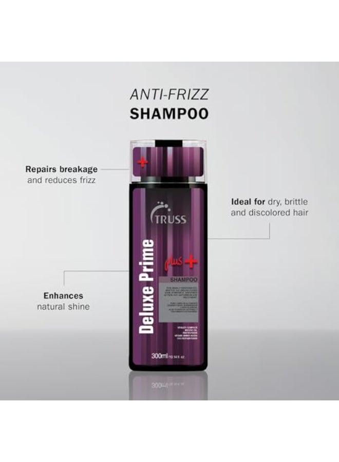 TRUSS Deluxe Prime Plus Shampoo for Dry Damaged Hair Moisturizing Hair Shampoo for Women Men FrizzControl Breakage Defense Improve Natural Shine No Added Salts 101 Fl Oz - Image 3